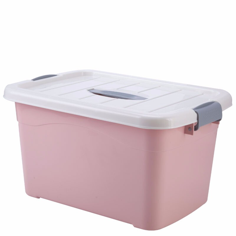 手提式收纳箱子塑料整理箱百纳箱加厚家用衣物整理箱零食玩具储物收纳盒高清大图