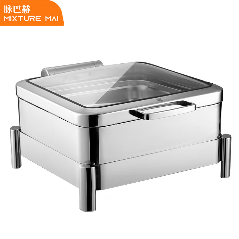 脉巴赫 豪华80款保温餐炉布菲炉 矮脚正方形液压餐炉MBH-KY-HH80-Z