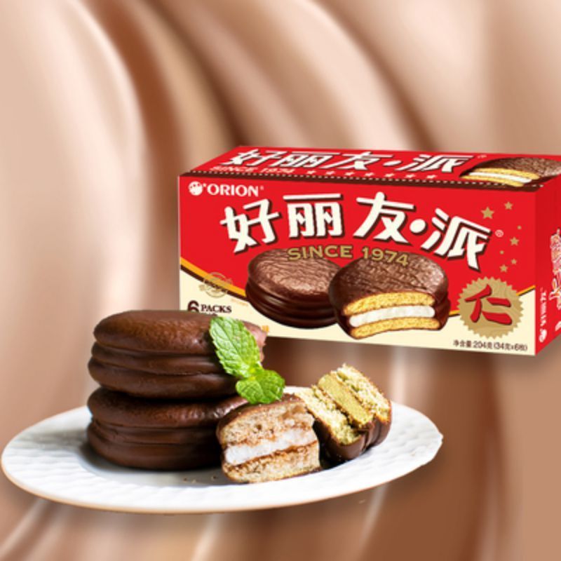 好丽友派 巧克力味 6枚/盒