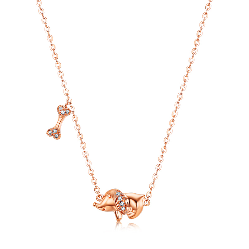 水贝珠宝(SHUIBEI JEWELRY)18K金钻石链牌