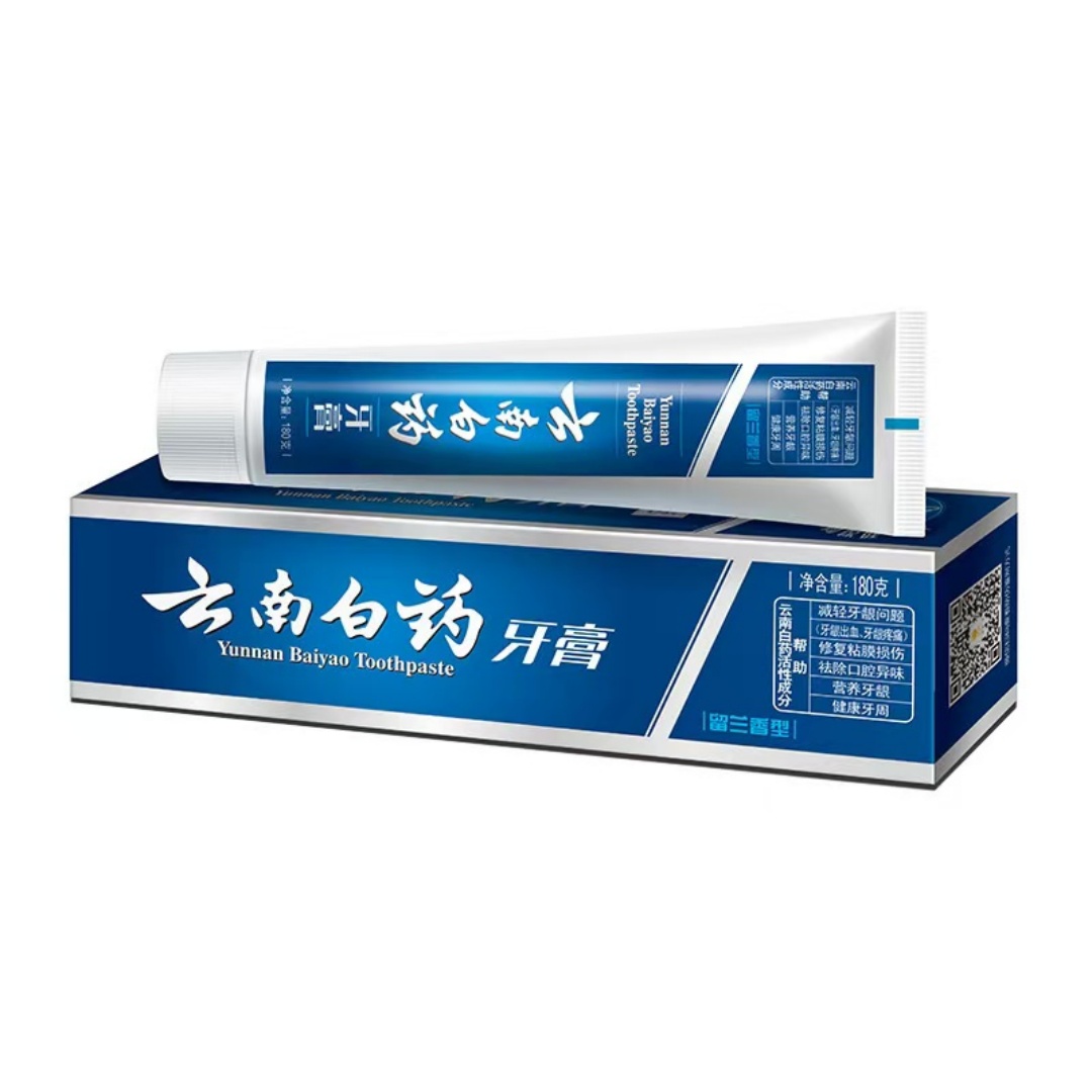 云南白药留兰香型牙膏180G高清大图