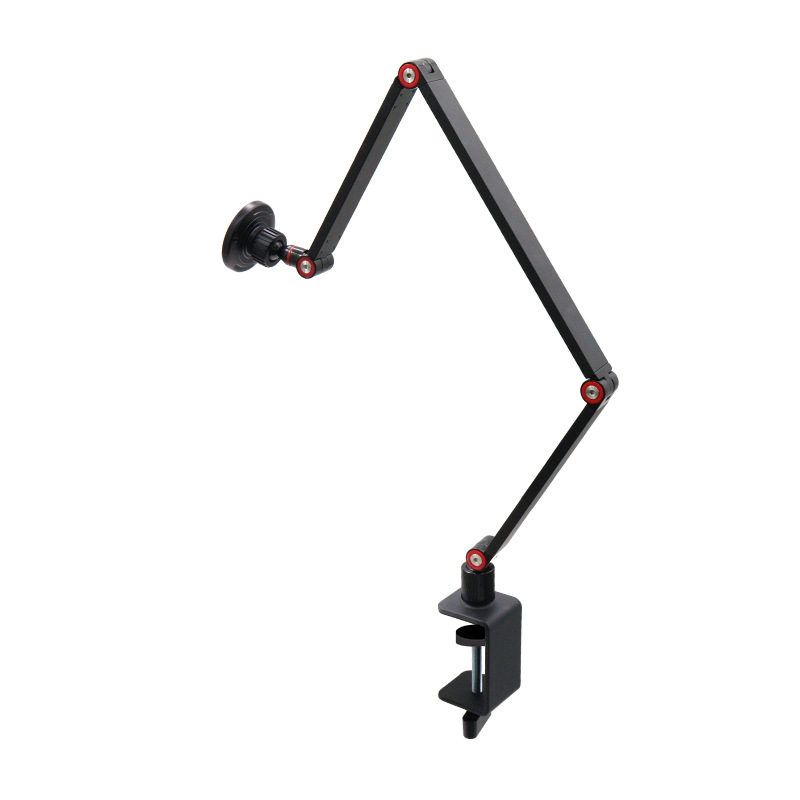 ZJLQ便携显示器显示屏支架拍摄直播手机桌面平板支架游戏专用-黑色 夹式三臂【磁吸款】