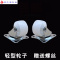 1寸轻型白PP脚轮音箱1.2寸书柜轱辘2寸沙发滚轮1.5寸万向轮 紫色