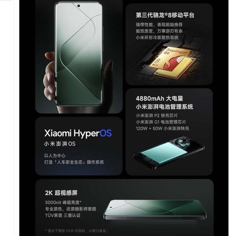小米14 Pro 16GB+1TB 钛金属特别版 骁龙8Gen3 5G 2K微曲屏 120W 徕卡光学镜头 光影猎人90高清大图