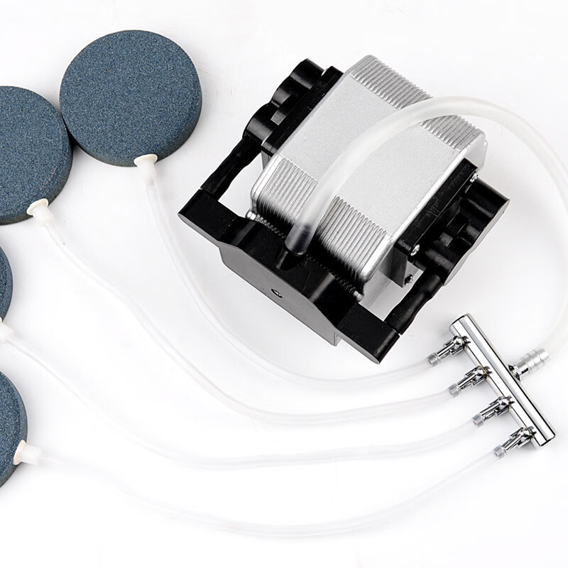 鸣固 鱼缸增氧泵分流器气量调节阀管充氧机分流器 10转4mm八孔分流头高清大图