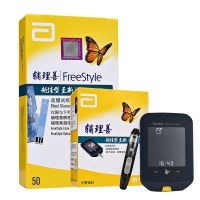 雅培(Abbott)辅理善越佳至新型血糖仪+100片血糖试纸 进口家用精准测血糖的仪器糖尿病血糖仪试纸