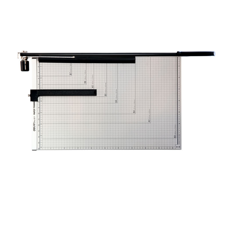 得力 8011钢质切纸刀裁纸刀切纸机铡刀裁纸器裁纸机高清大图