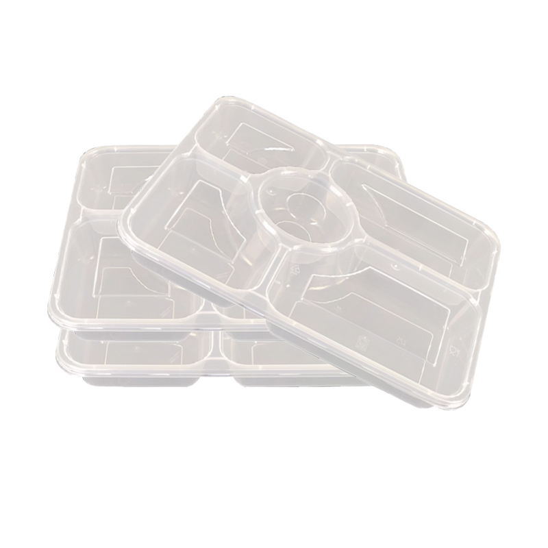 户美佳欣 一次性餐盒 1250ml大五格/个高清大图