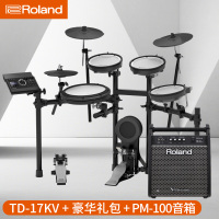 Roland罗兰电鼓专业成人电架子鼓初学儿童电子鼓(TD-17KV+豪华礼包+PM-100音箱)
