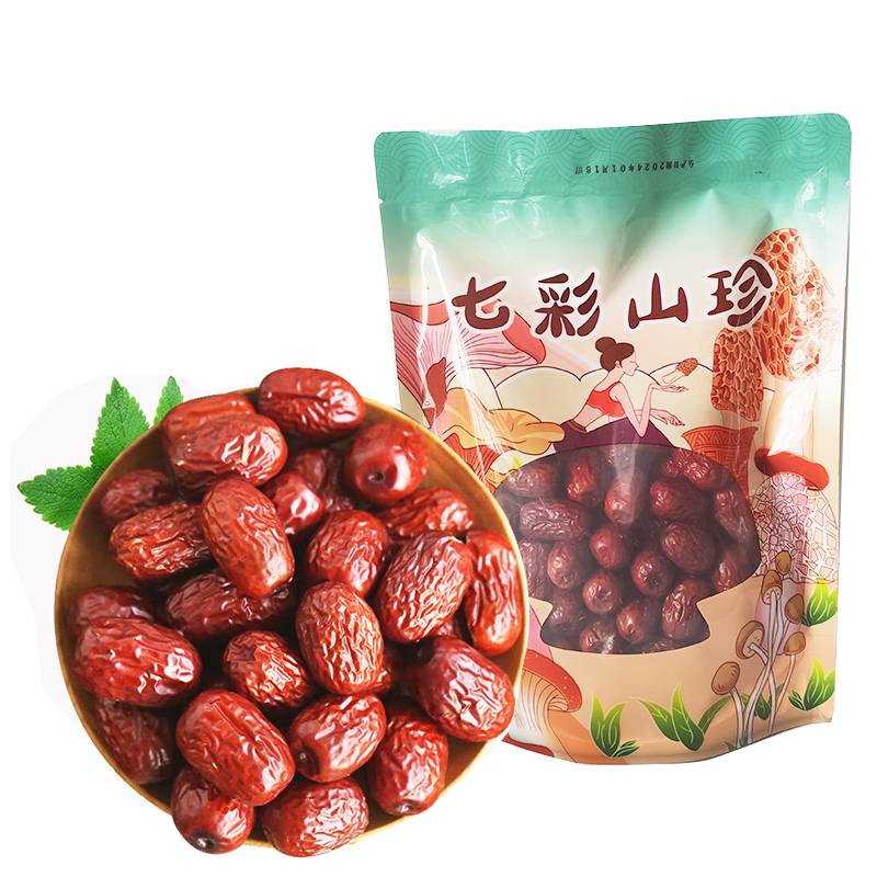 伊佳尚品 七彩山珍新疆灰枣 250g/袋高清大图