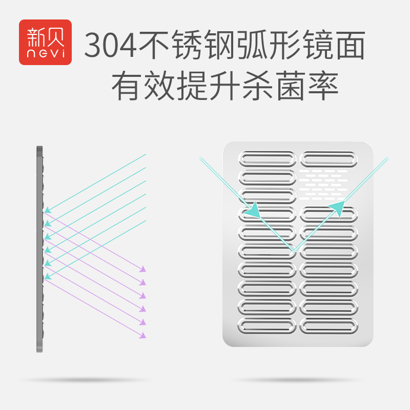 新贝奶瓶消毒器婴儿带烘干紫外线消毒柜煮奶瓶大容量消毒杀菌8016