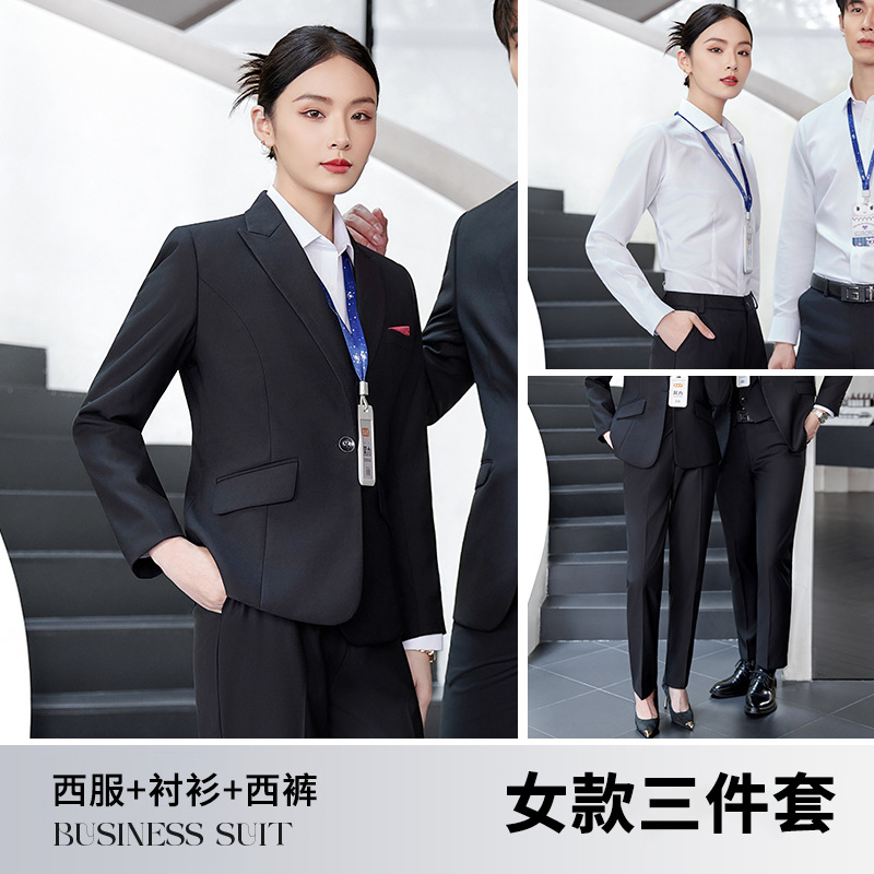 TDUO职业正装CC64 套 黑色-女款 M