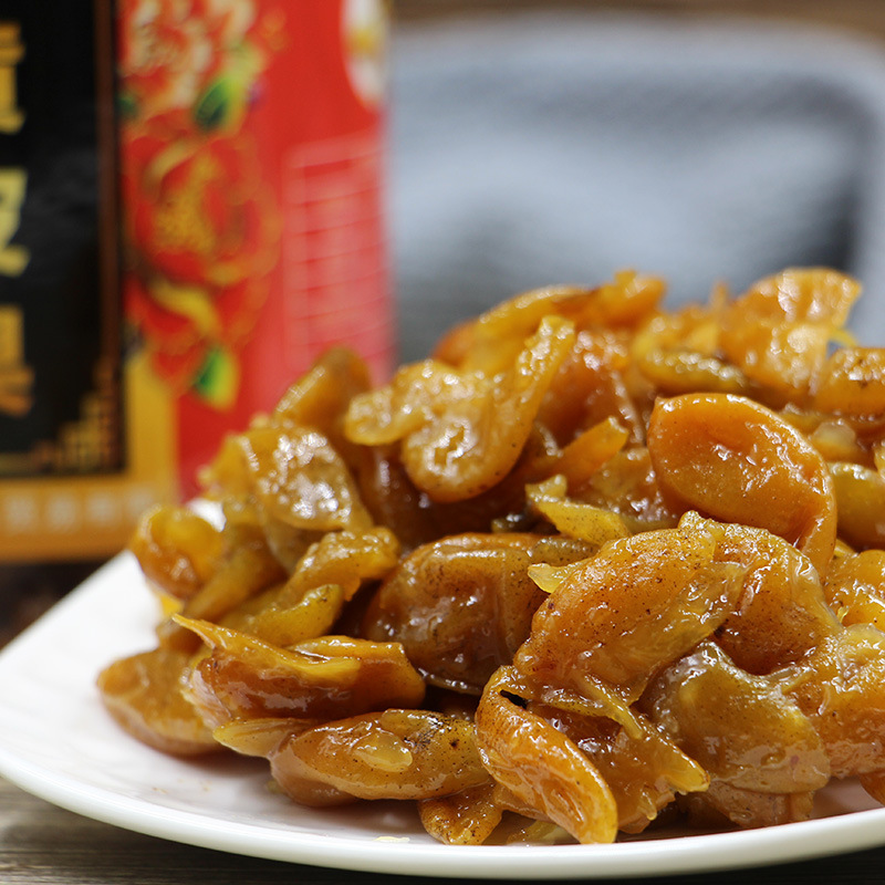 广济桥食品 正宗特产蜜制黄皮果肉无核蜜饯零食黄皮豉 500g罐装 潮州三宝