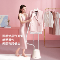松下挂烫机NI-GWG046 手持家用蒸汽熨斗 双杆挂式烫衣架烫衣服 大水箱多档调节快速出汽 象牙白