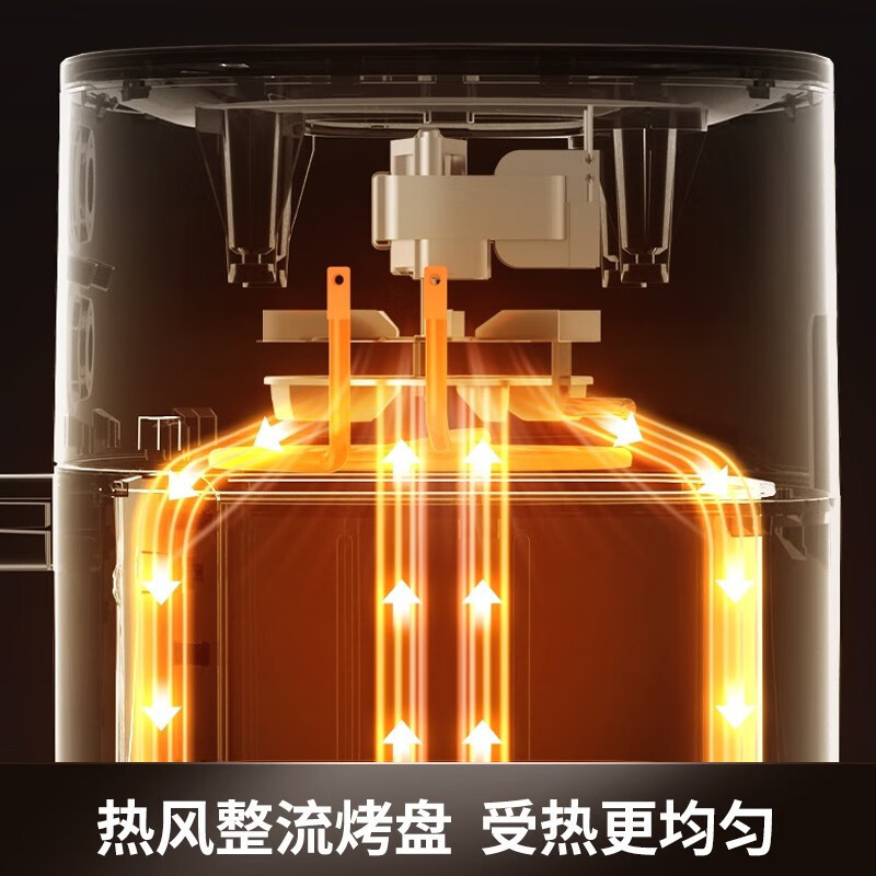 九阳(Joyoung) 空气炸锅6升大容量不用翻面家用电炸锅多功能无油烧烤炸鸡薯条果干蛋糕 微波炉升级款 VF506