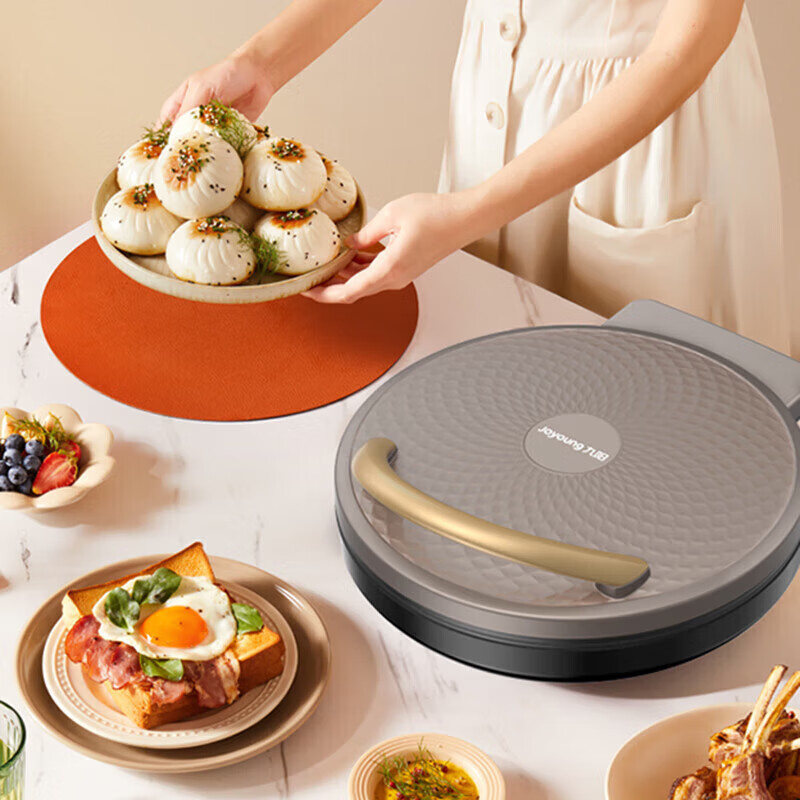 九阳煎烤机JK30-GK310,多功能煎饼机大容量双面加热多功能煎烤机高清大图