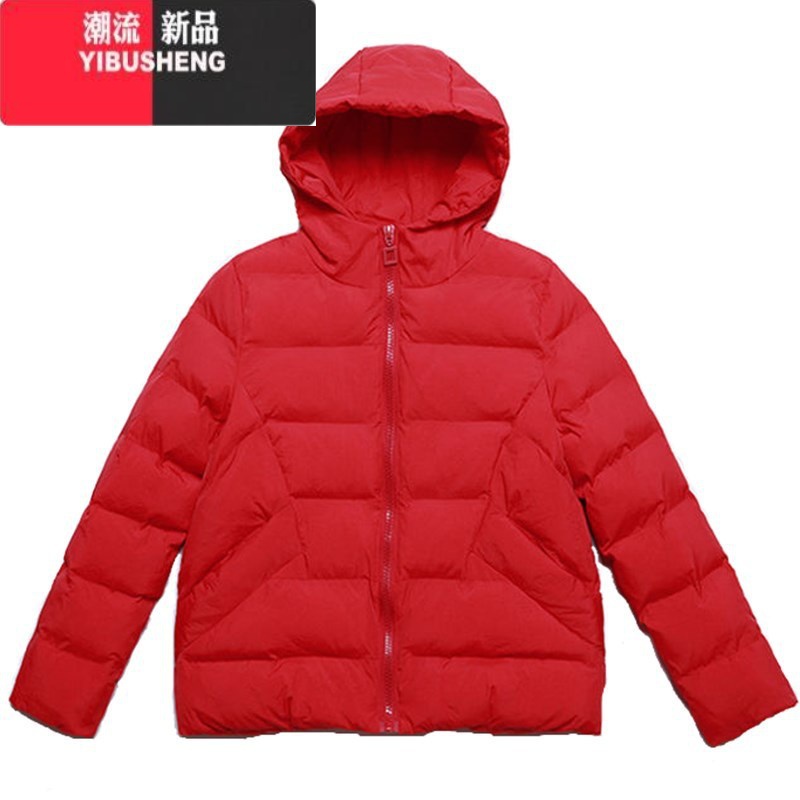 YIBUSHENG冬季加厚短款棉衣女韩版宽松连帽棉服女装百搭小棉袄显瘦冬装外套高清大图