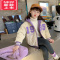 可莉允女童夹棉外套秋冬款2022新款童装儿童棒球服冬季宝宝棉衣冬装棉袄棉服