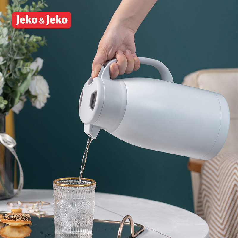JEKO&JEKO 不锈钢304保温壶家用保暖水壶热水瓶暖壶学生宿舍办公室茶壶大容量便携茶瓶1.6L高清大图