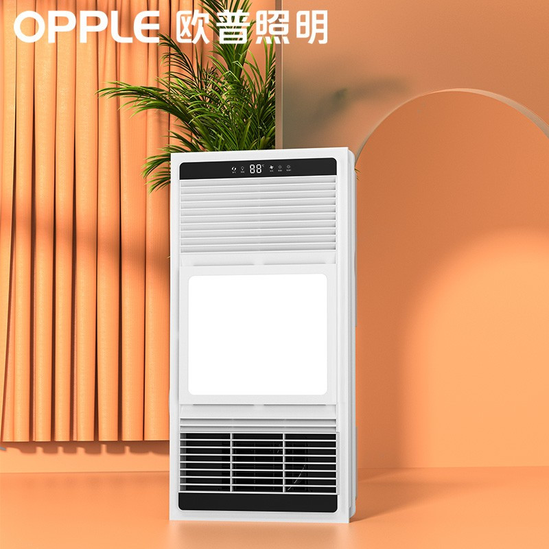 欧普(OPPLE)风暖浴霸灯取暖浴室排气扇换气一体集成吊顶卫生间暖风机 A[超薄款F183]强弱暖可调