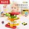 真智力儿童滑翔轨道车玩具男孩女孩益智汽车滑行惯性小车宝宝1两2一3岁6 七层轨道滑滑乐 3陀螺+1球+1车