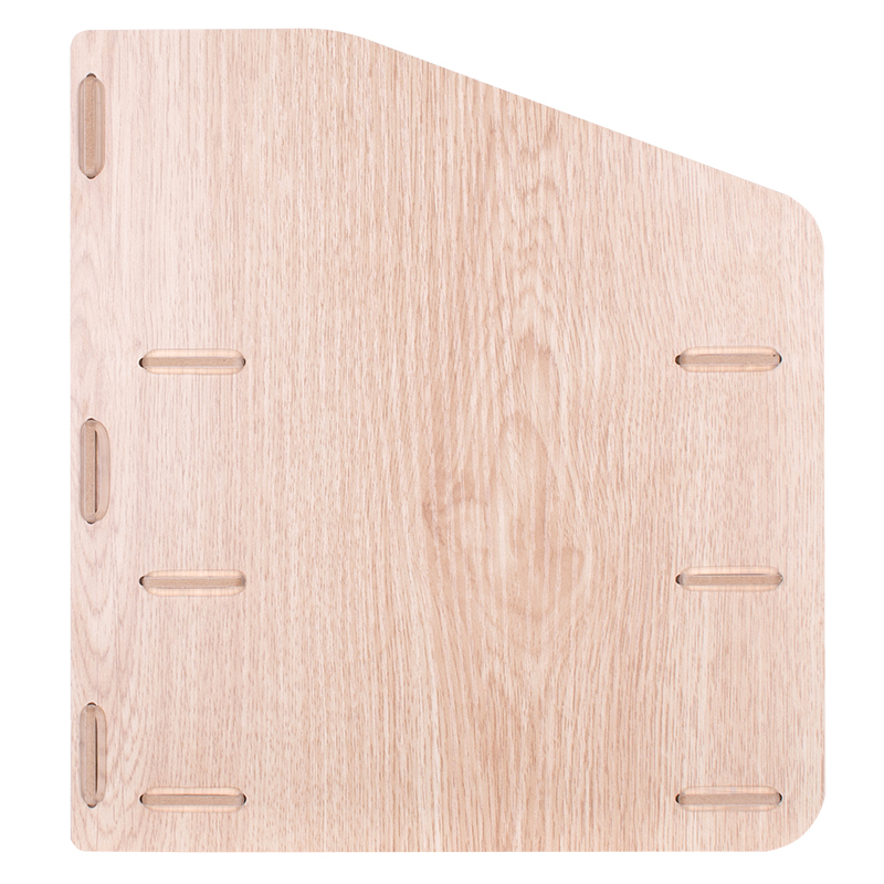 得力(deli)木制DIY创意多层组合收纳盒 多功能桌面收纳座/文件框/文件架 原木色*3