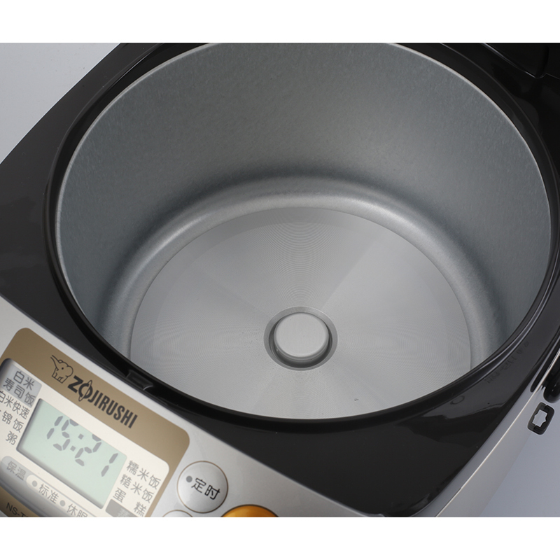 象印(ZO JIRUSHI)电饭煲NS-TSH10C 微电脑定时多功能电饭锅3L三维立体加热合金内胆家用带蒸笼4-6人份