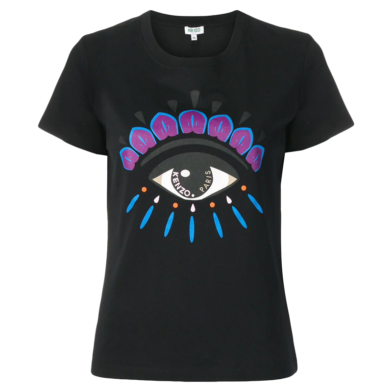 【直营】kenzo高田贤三 女士大眼睛logo全棉圆领短袖t恤 f952ts7334yd