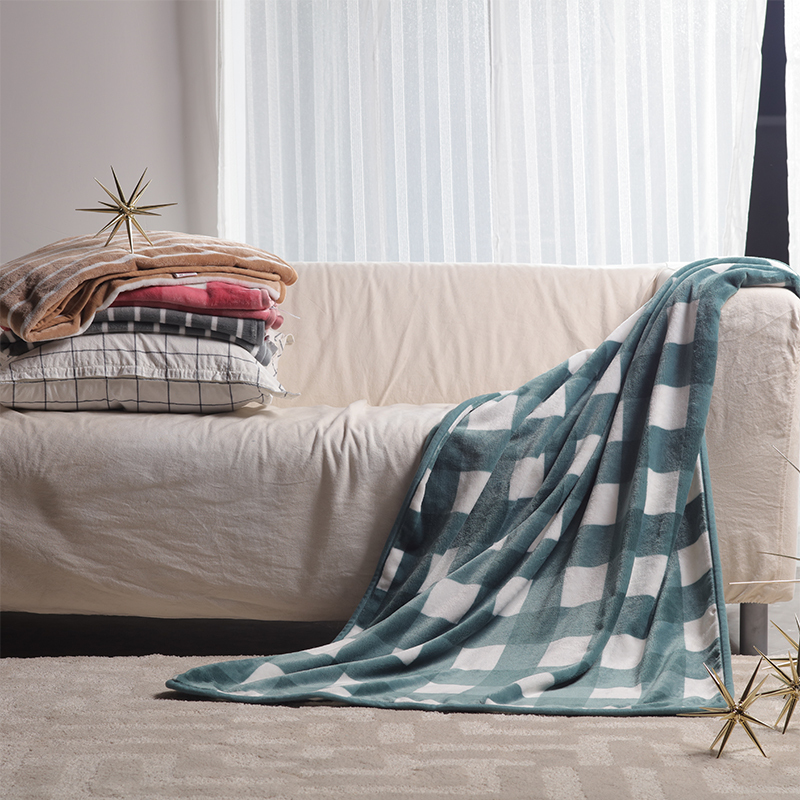 悦达家纺(YUEDA HOME TEXTILE) 柯莎法兰绒舒柔毯GT002 尺寸：100*140cm