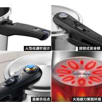 苏泊尔蓝眼不锈钢压力锅YW22L1