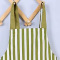 涤棉材质轻薄透气条纹围裙总长度80CM