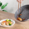 Jeetee吉特不粘少油烟麦饭石平底锅不粘锅煎锅家用炒菜锅早餐锅具22cm燃气灶电磁炉通用仿压煎锅QMJP001-22