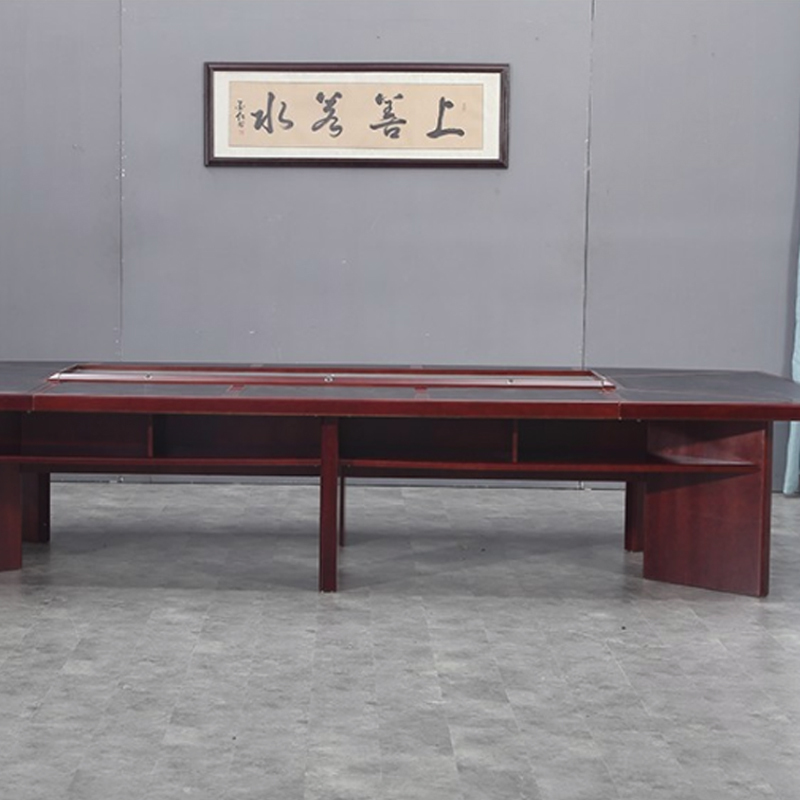 东业家具洽谈桌会议台会议桌M-4026弧边1000L*1600W*760H(按米算)