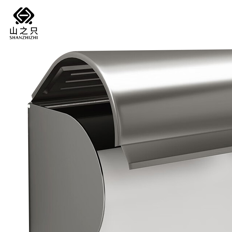 山之只 防水免钉圆形加长纸巾盒 203*122*127mm 个高清大图