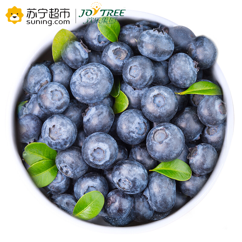 欢乐果园(JOYTREE) 秘鲁进口蓝莓 2盒简装 125g/盒 冷藏浆果类 新鲜水果