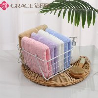 洁丽雅(grace)毛巾4条装 家用纯棉柔软洗脸巾 加厚亲肤吸水毛巾面巾