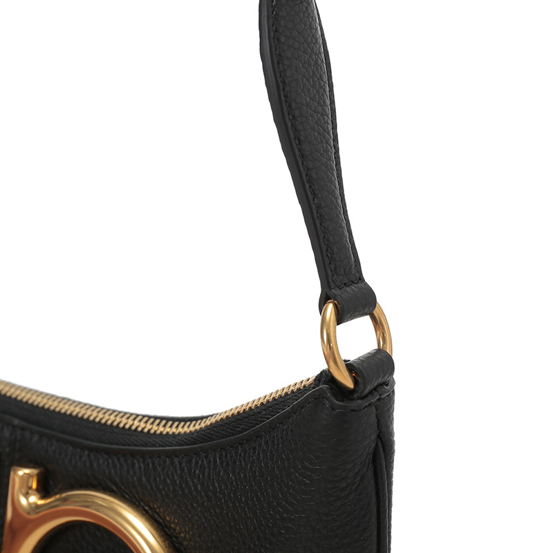 菲拉格慕salvatoreferragamo女士牛皮手提单肩包流浪包新月包腋下包