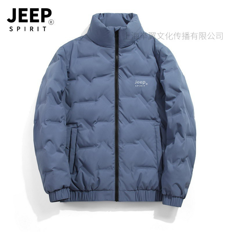 JEEP SPIRIT男士白鸭绒羽绒服弹力宽松大码男装羽绒外套男潮