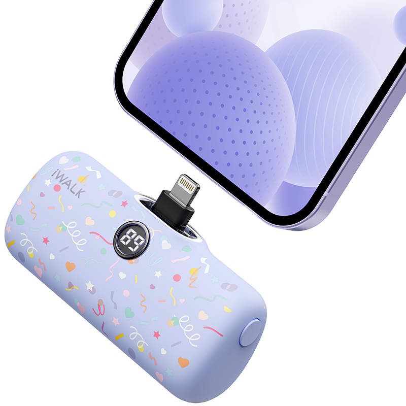 爱沃可/iWALK DBL5000PC 18W双向快充口袋宝5代图案版 紫色