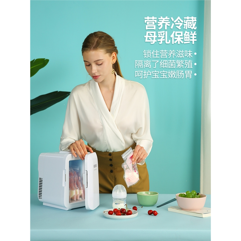 科敏车载迷你小冰箱小型家用租房mini寝室宿舍用化妆品冰柜办公室_4LK4增强型制冷空间温差24℃220V家用