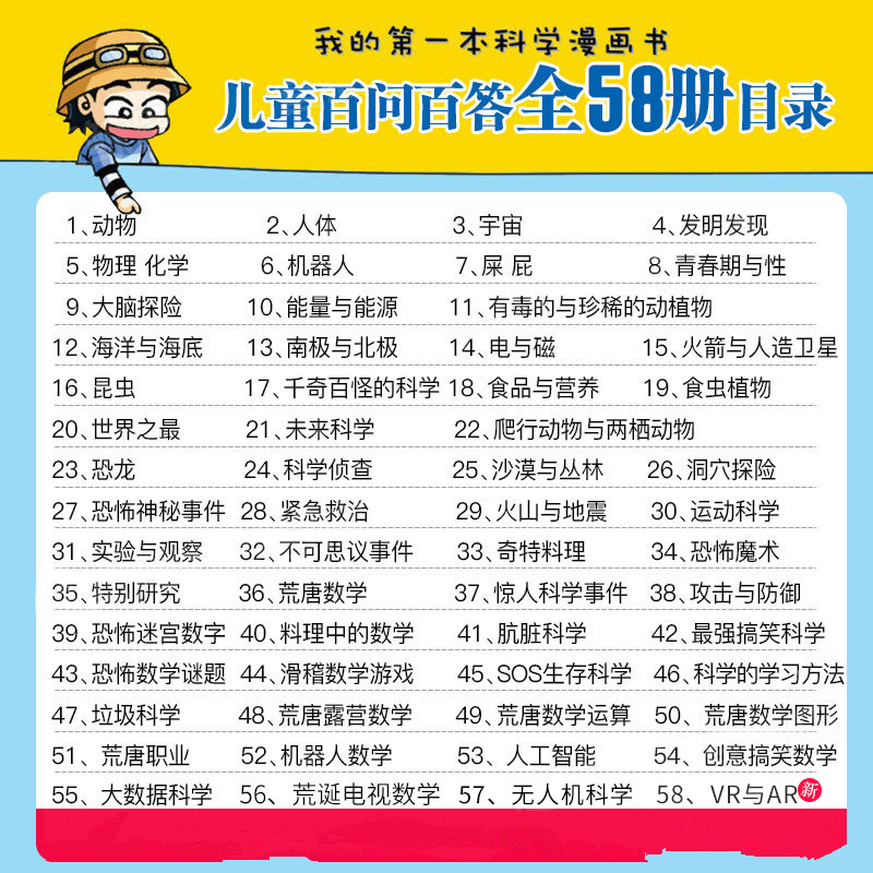 [05]物理化学 [正版]保证儿童百问百答科学漫画全套60册我的第一本科学漫画书系列趣味百科全书小学生三四五六年级课外阅高清大图