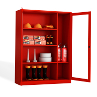尔迈 消防柜微型消防站消防工具展示柜应急柜 1200*390*1600 含器材