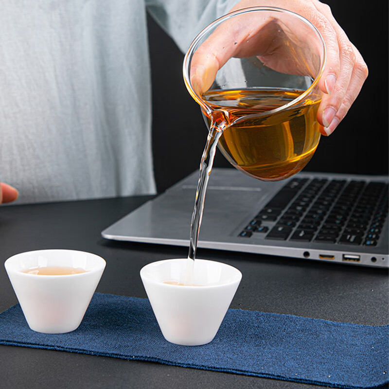拓牌 5头羊脂玉瓷快客杯(红色包)eva便携包 茶具 TP020 jh高清大图