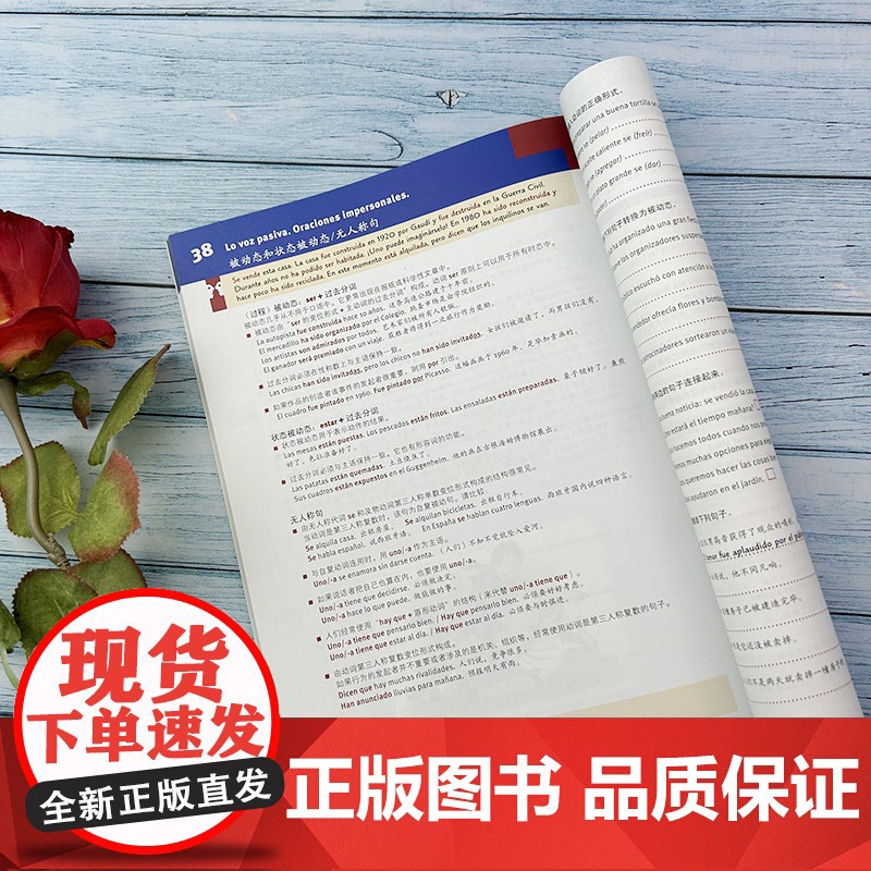 西班牙语基础语法轻松练A1-B1西班牙语考试a1/b1语法测试练习册西语自学辅导书 基础西班牙语语法上海外语教育出版社9高清大图