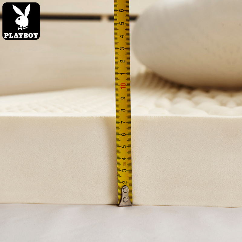 花花公子playboy泰国天然乳胶床垫18m床纯5cm75cm床垫15米10cm按摩七