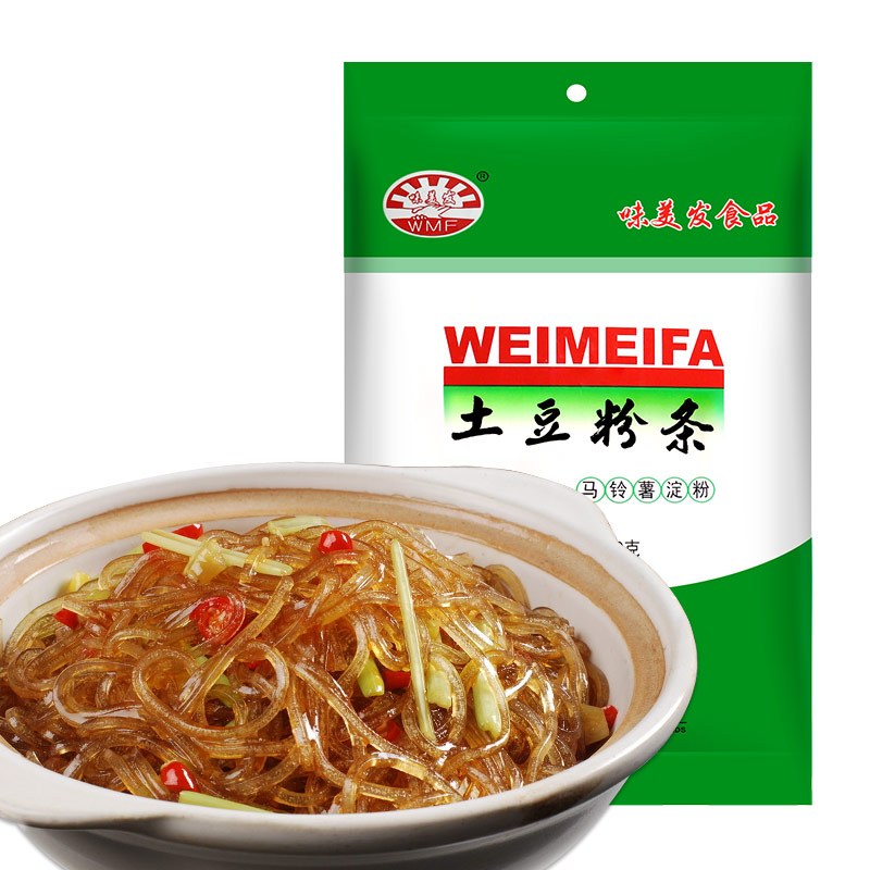 味美发 土豆粉条260gX5袋 土豆粉宽粉丝水晶粉条 火锅配菜