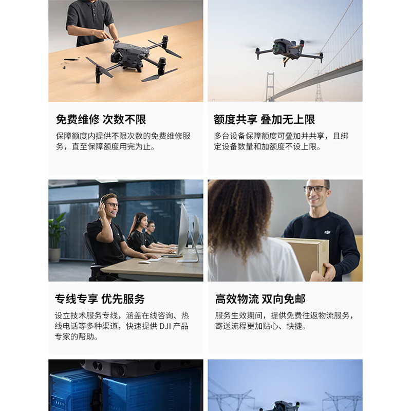 大疆(DJI)DJI CARE 行业无忧旗舰版保险1年 Matrice 400无人机旗舰险 经纬M400 提货卡高清大图