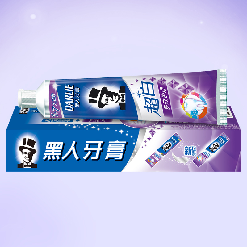 黑人超白多效护理牙膏 190G(lygxm)