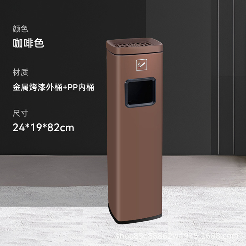 田园思 不锈钢灭烟垃圾桶 LJTG-MY-G 个高清大图