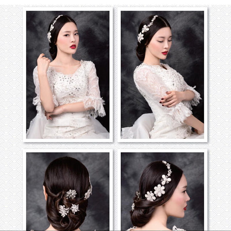 新娘盘发造型教程 新娘妆造型 化妆新娘编发盘发教程书 新娘发型盘发